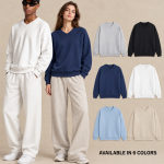 Y6340 350 GSM Relaxed Sweatshirt with V-Insert Neckline