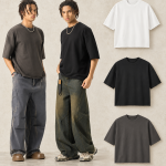DX8826 280 GSM Raw-Hem French Terry Boxy T-Shirt