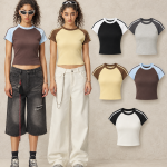 DX8828 260 GSM Contrast Raglan Fitted T-Shirt