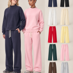 K7329 350 GSM Fleece Drawstring Wide-Leg Pants