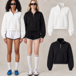 Y6322 350 GSM Boxy Quarter-Zip Panelled Sweatshirt