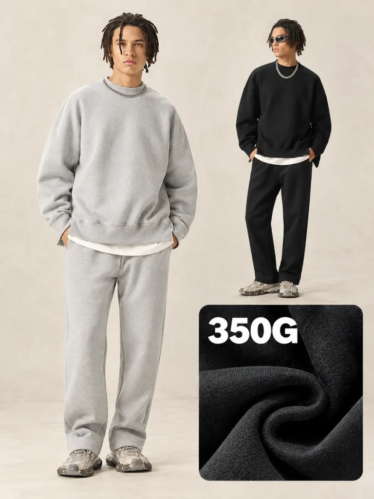 Y6302 oversized side-slit sweatshirt - 350 GSM