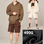 DY007 400 GSM Oversized Zip-Up Hoodie