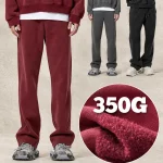 DK028 350 GSM Washed Straight-Leg Sweatpants