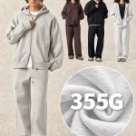 L909 355 GSM Oversized Double-Zip Hoodie