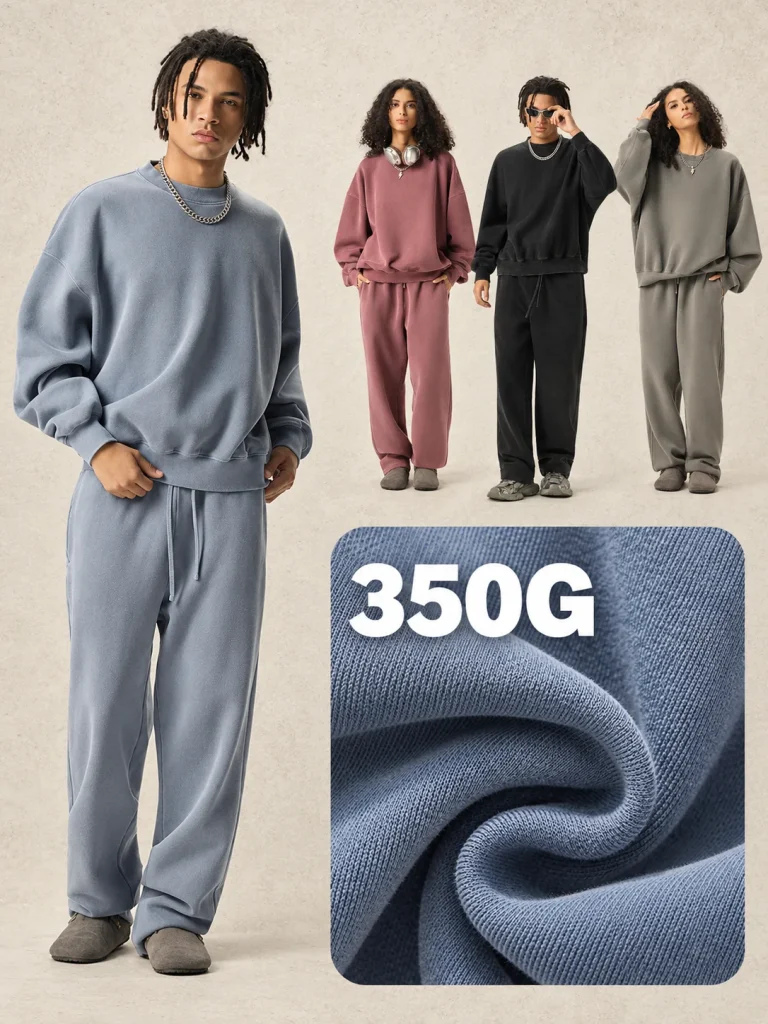 Y6305 350 GSM Washed Boxy Crewneck Sweatshirt