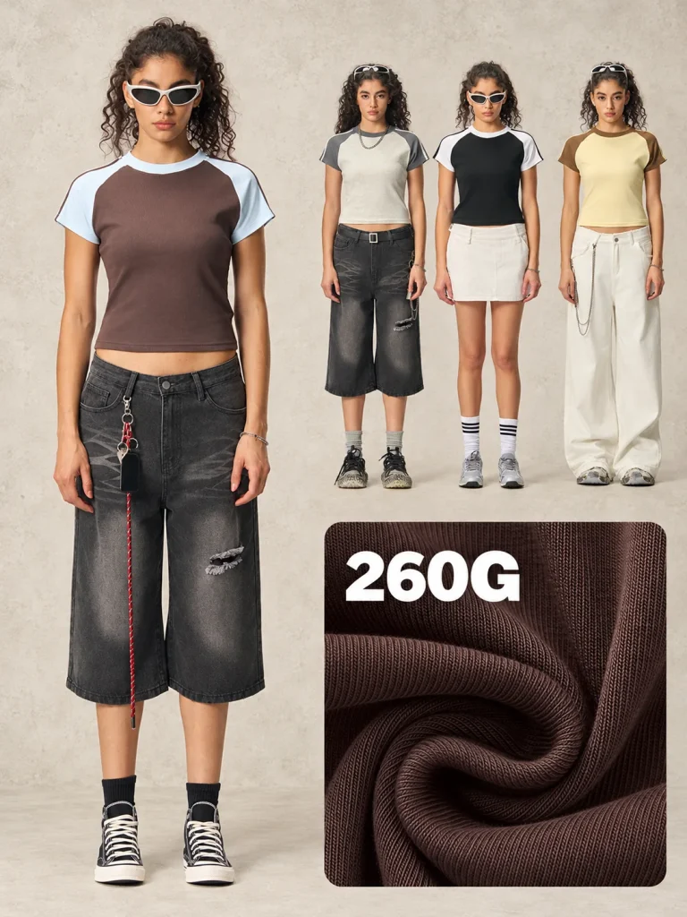 DX8828 260 GSM Contrast Raglan Fitted T-Shirt