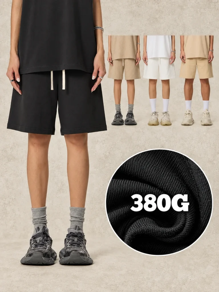 DK8605 380 GSM Heavyweight Cotton Drawstring Shorts