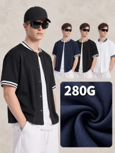BX8109 short-sleeve baseball shirt - 280 GSM