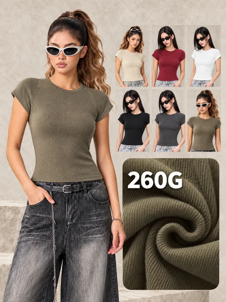 DX8882 260 GSM Stretch Raglan Fitted T-Shirt