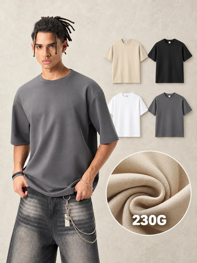 DX8823 230 GSM Stretch Cotton-Blend Crew-Neck T-Shirt