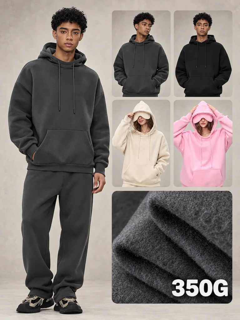 M8323 350 GSM Eye-Mask Fleece Hoodie