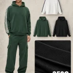 M8322 350 GSM Contrast-Stripe Fleece Hoodie