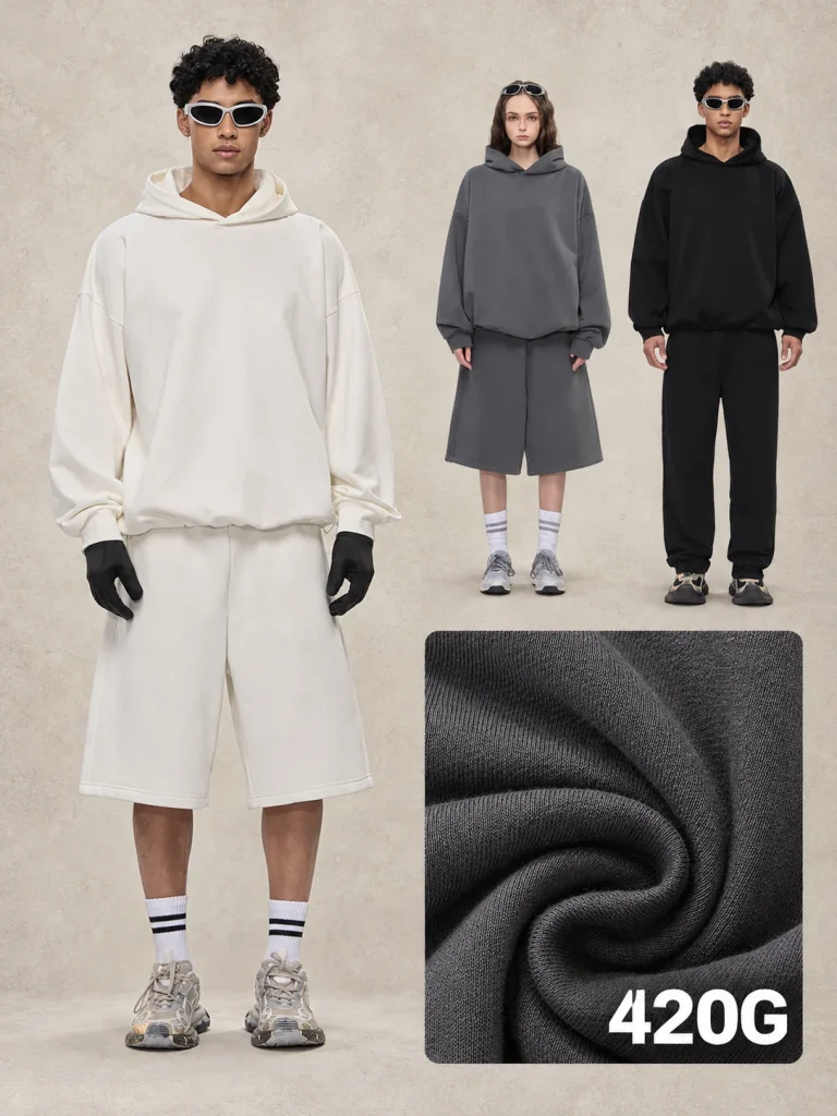M8321 420 GSM Boxy Adjustable-Hem Hoodie