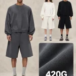 Y6317 420 GSM Raglan V-Stitch Crewneck Sweatshirt